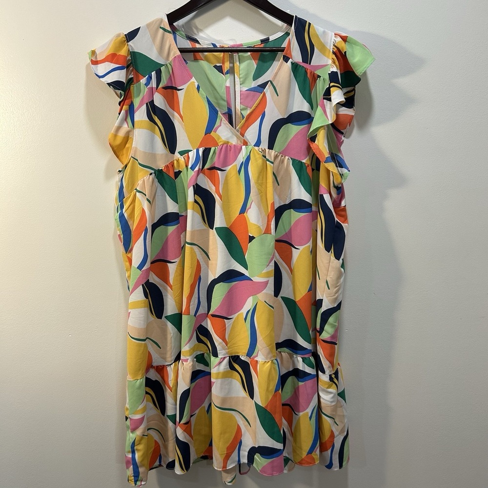 Dress For Ladies Full Of Color Size 1x